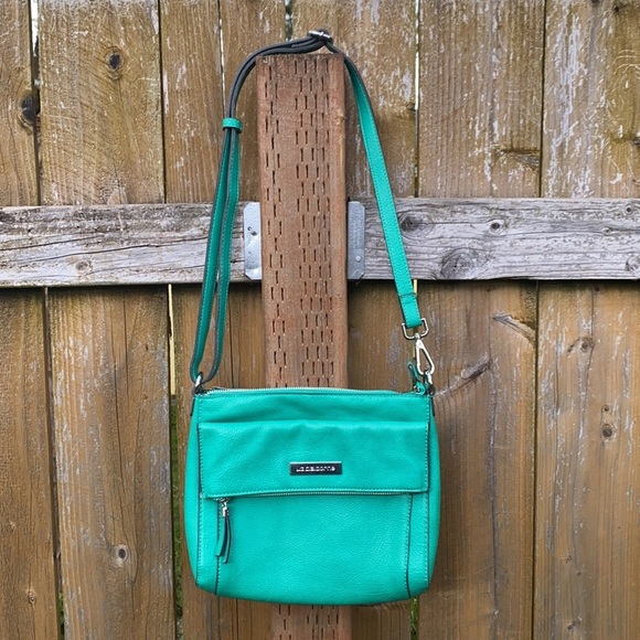 Liz Claiborne Aquamarine turquoise zippered purse, handbag, tote. - Picture 1 of 6